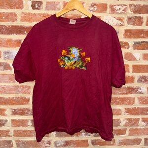 Shrooms embrodied tee